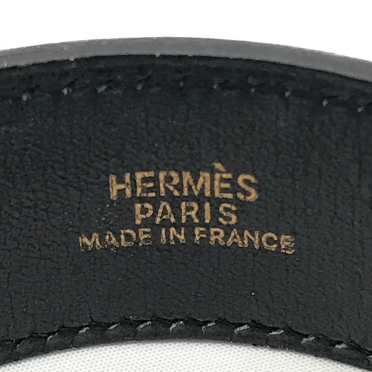 HERMES | エルメス セリエ レザー ブレスレット ブラック×ゴールド【倉吉店】