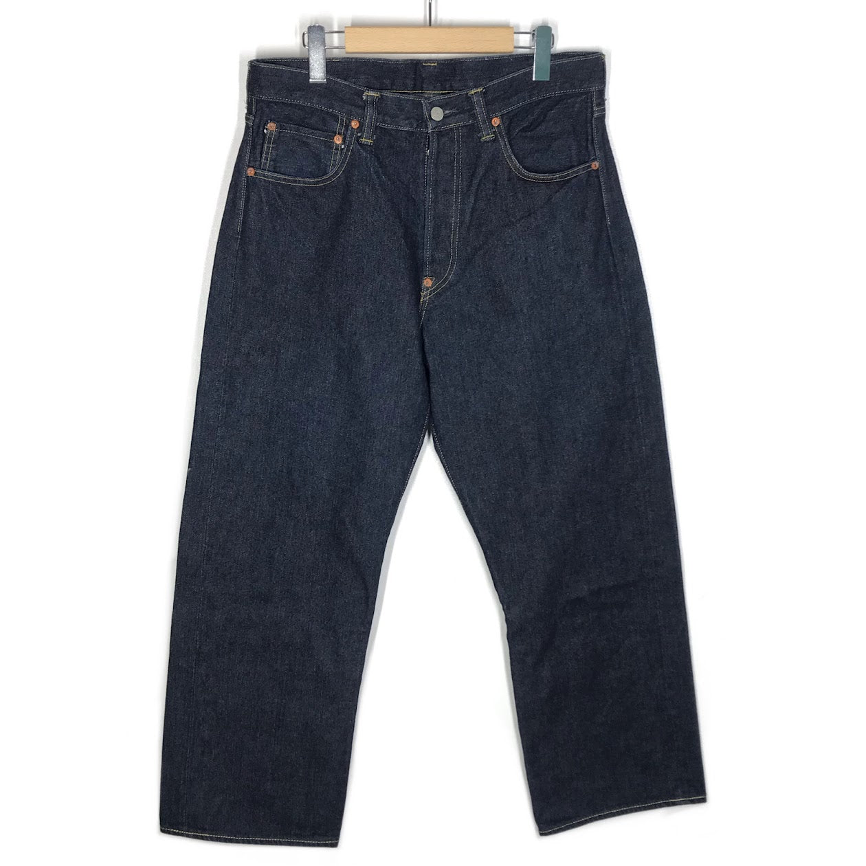 児島ジーンズ | コジマジーンズ 17oz Left Hand Twill Selvedge Cowboy Straight デニムパンツ RNB-1401 インディゴ サイズ：34【倉吉店】