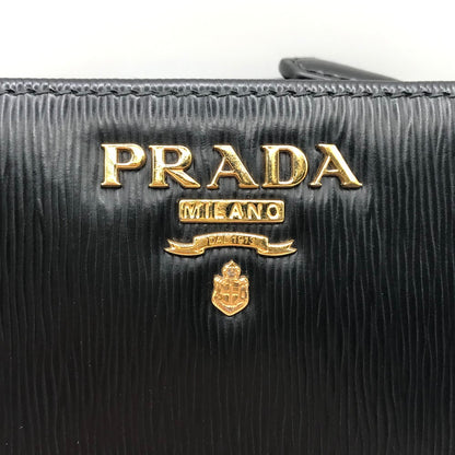 PRADA | プラダ サフィアーノレザー 財布 二つ折り財布 1ML018 ブラック【倉吉店】