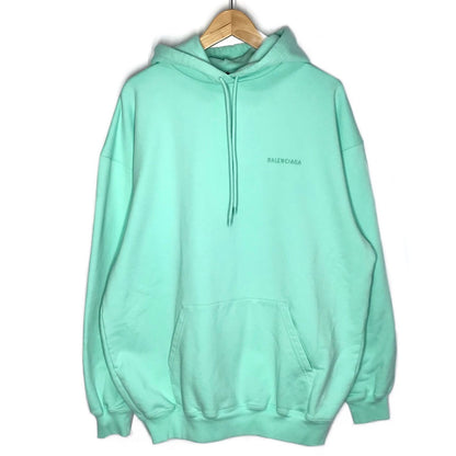 BALENCIAGA | バレンシアガ Logo Hoodie プルオーバーパーカー パーカー 578135 TLVB8 グリーン サイズ：XS【倉吉店】