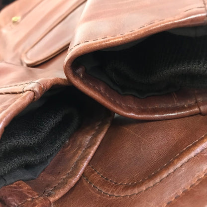 schott | ショット 80S シングルライダース 襟ボア付きレザージャケット レザー U63 ブラウン サイズ：38【倉吉店】