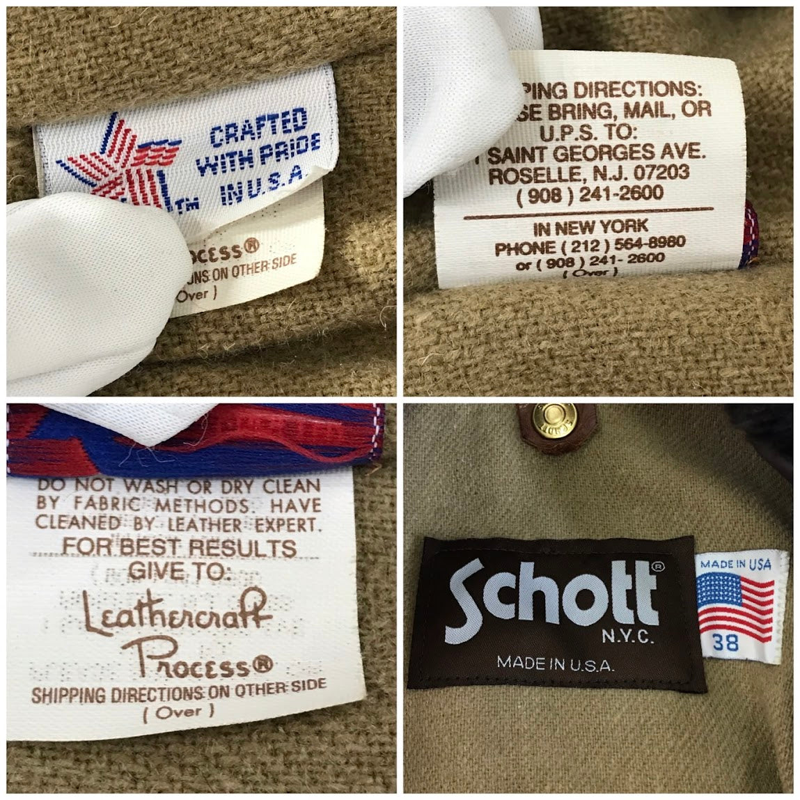 schott | ショット 80S シングルライダース 襟ボア付きレザージャケット レザー U63 ブラウン サイズ：38【倉吉店】