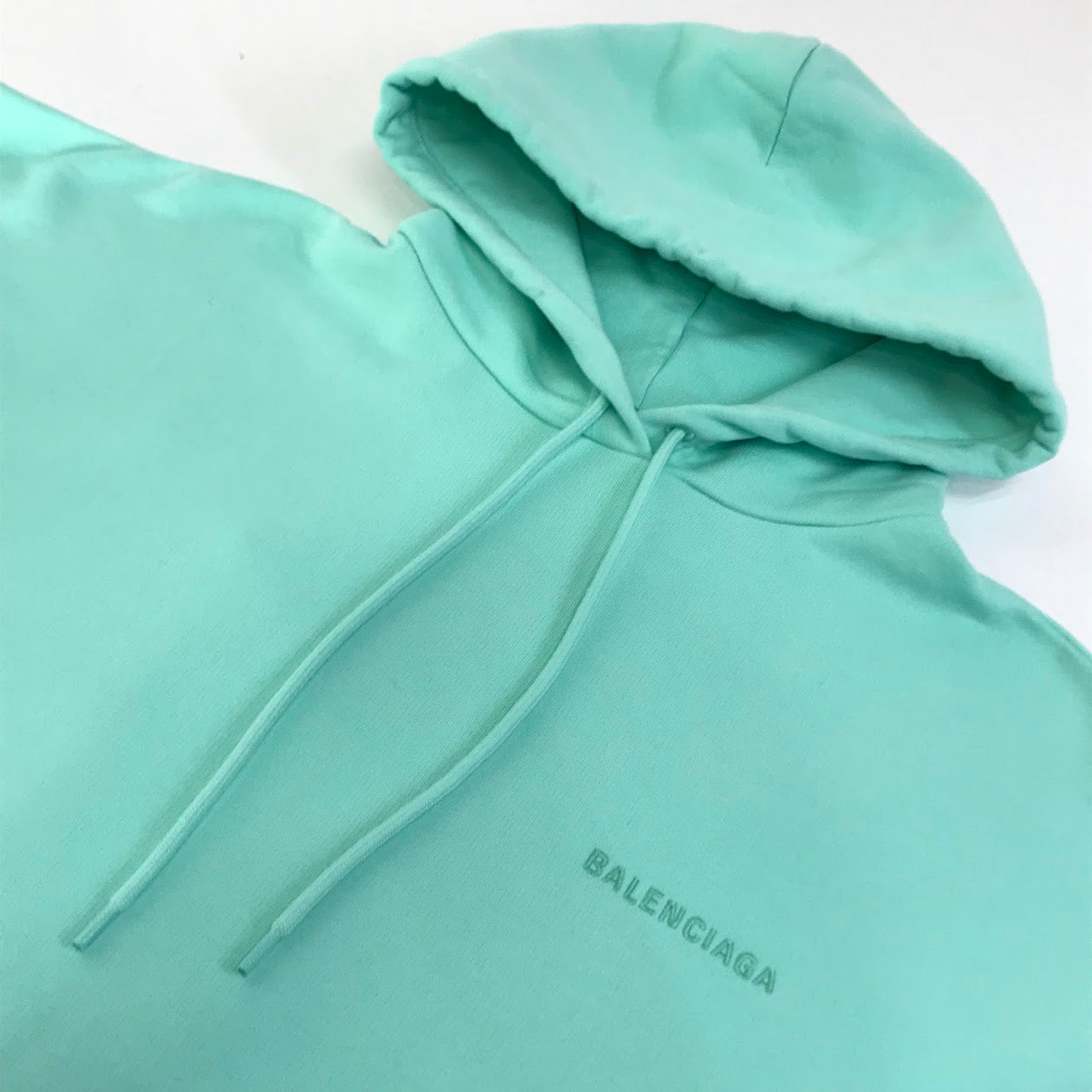 BALENCIAGA | バレンシアガ Logo Hoodie プルオーバーパーカー パーカー 578135 TLVB8 グリーン サイズ：XS【倉吉店】
