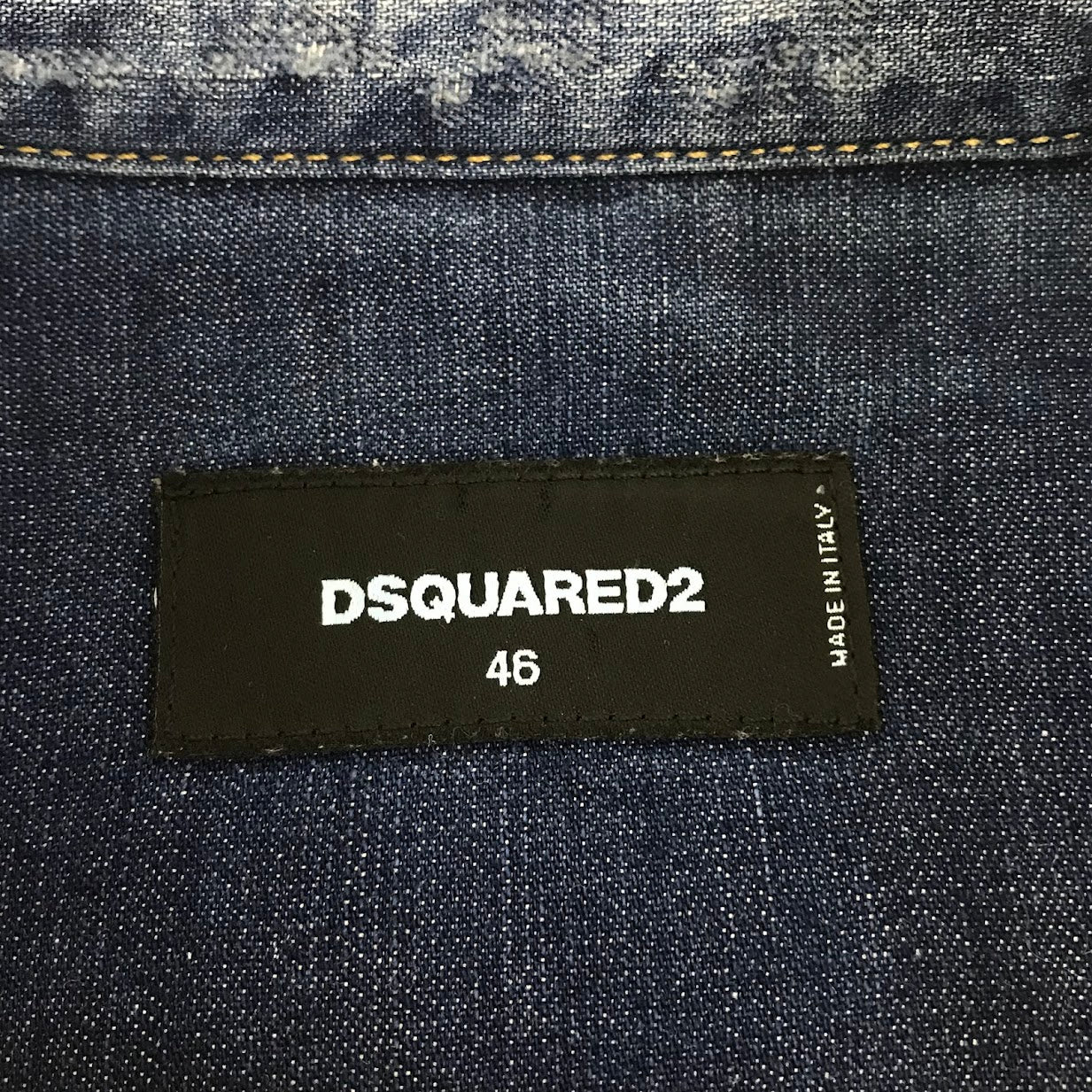 DSQUARED2 | ディースクエアード スタッズダンガリーデニムウエスタンシャツ 長袖シャツ S74DM0008 S30341 インディゴ サイズ：46【倉吉店】