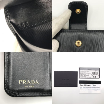 PRADA | プラダ サフィアーノレザー 財布 二つ折り財布 1ML018 ブラック【倉吉店】