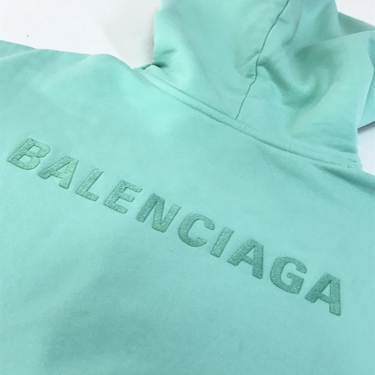 BALENCIAGA | バレンシアガ Logo Hoodie プルオーバーパーカー パーカー 578135 TLVB8 グリーン サイズ：XS【倉吉店】