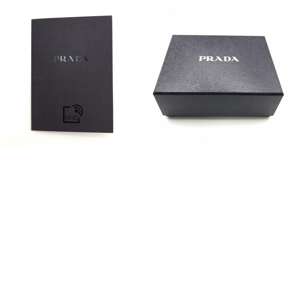 PRADA | プラダ サフィアーノレザー 財布 二つ折り財布 1ML018 ブラック【倉吉店】