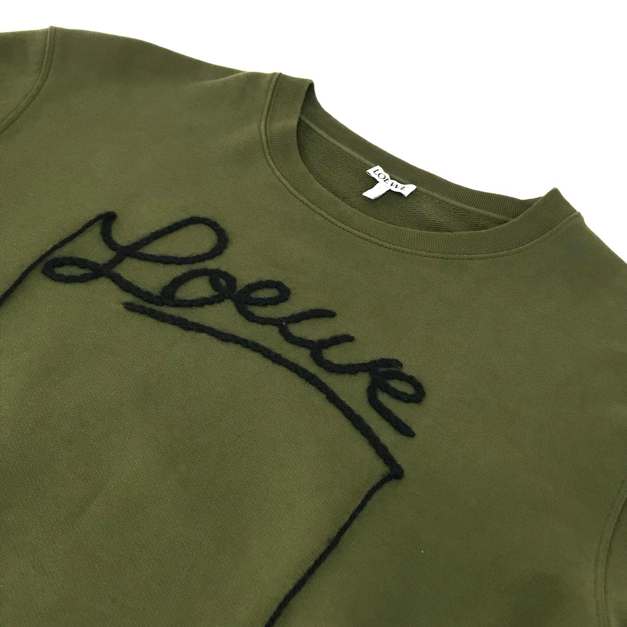 LOEWE | ロエベ embroidery sweatshirt スウェット H526Y24J06 オリーブ サイズ：M【倉吉店】
