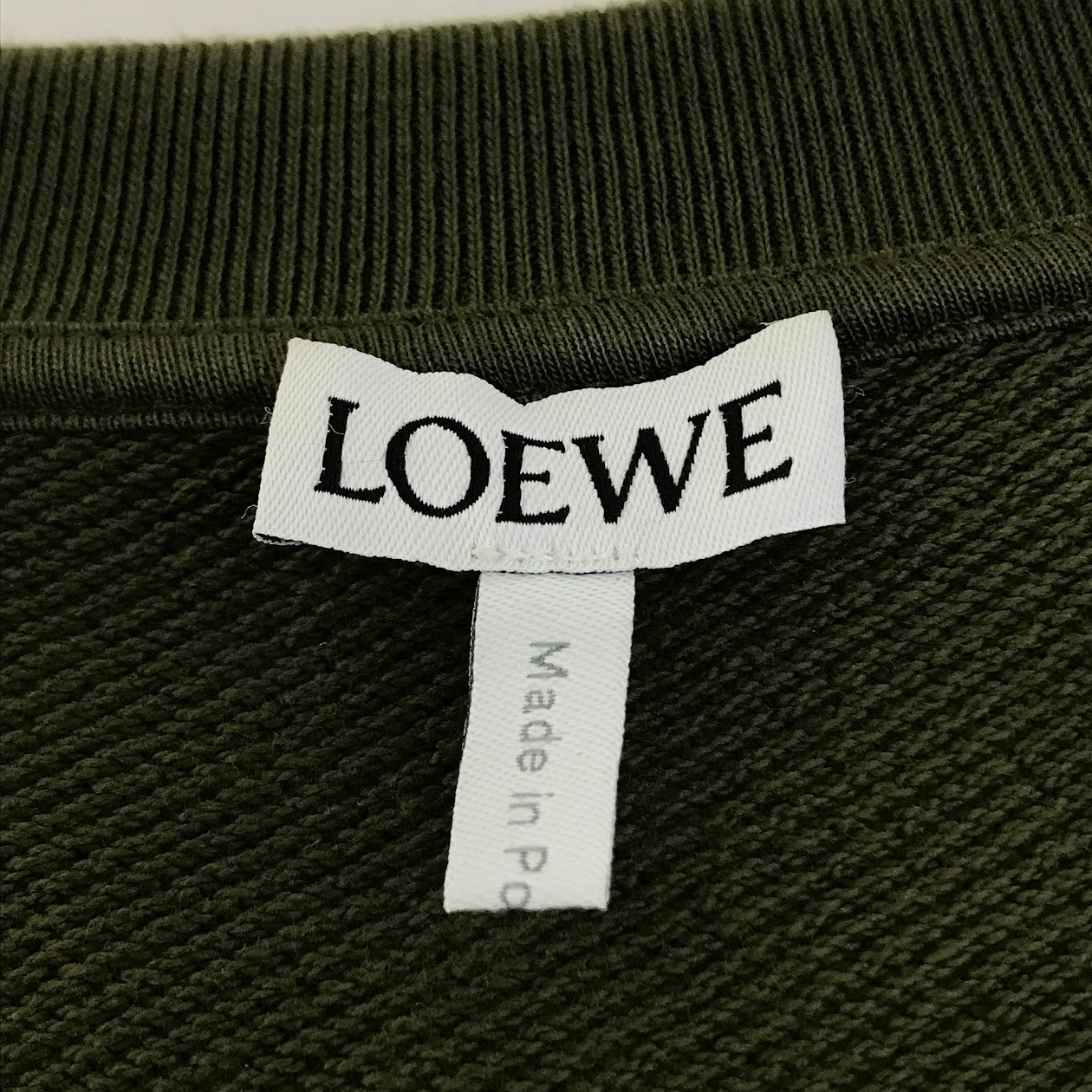 LOEWE | ロエベ embroidery sweatshirt スウェット H526Y24J06 オリーブ サイズ：M【倉吉店】