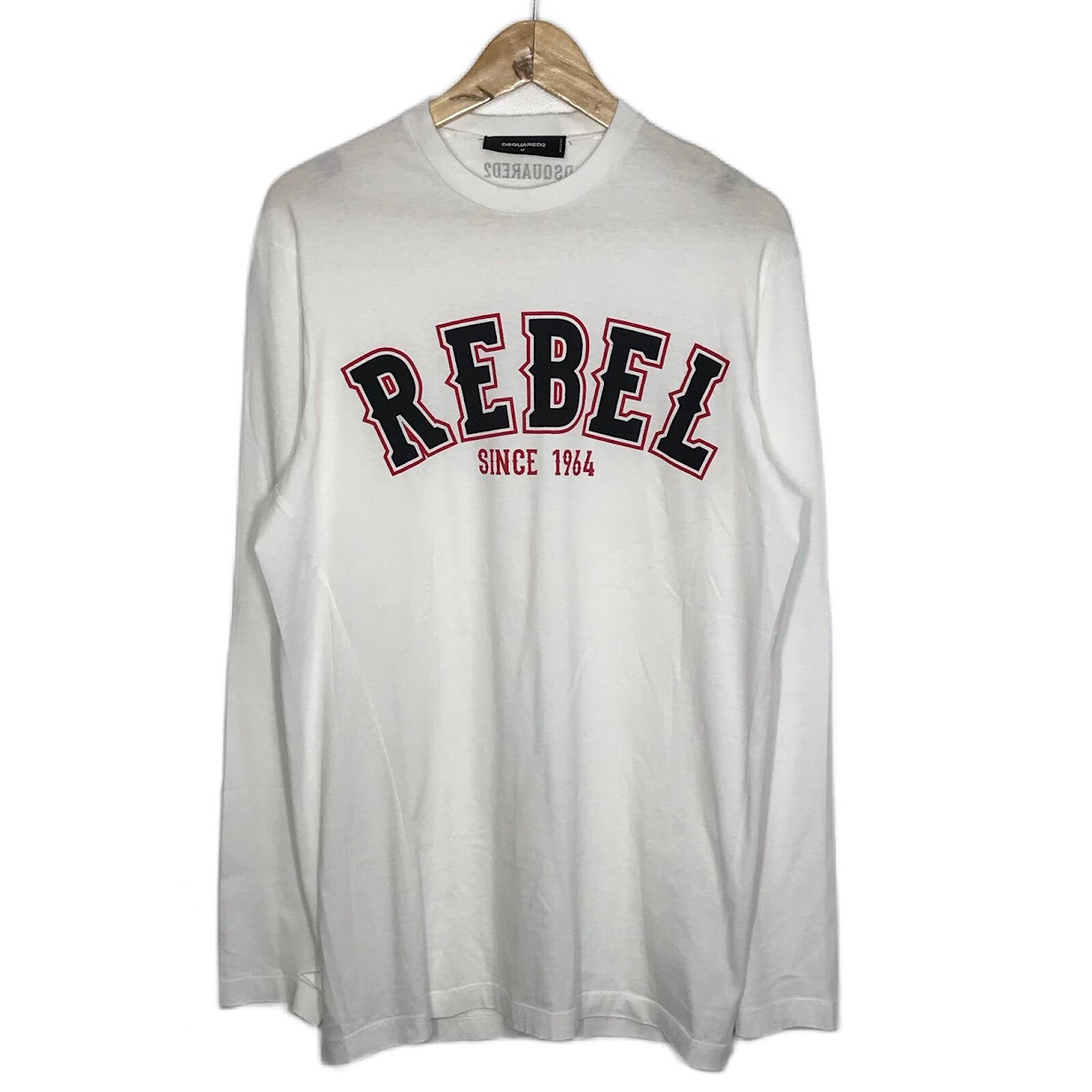 DSQUARED2 | ディースクエアード REBEL 長袖Ｔシャツ S71GD0302 S22427 ホワイト サイズ：M【倉吉店】
