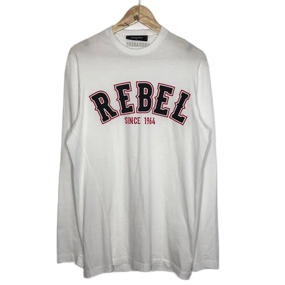 DSQUARED2 | ディースクエアード REBEL 長袖Ｔシャツ S71GD0302 S22427 ホワイト サイズ：M【倉吉店】