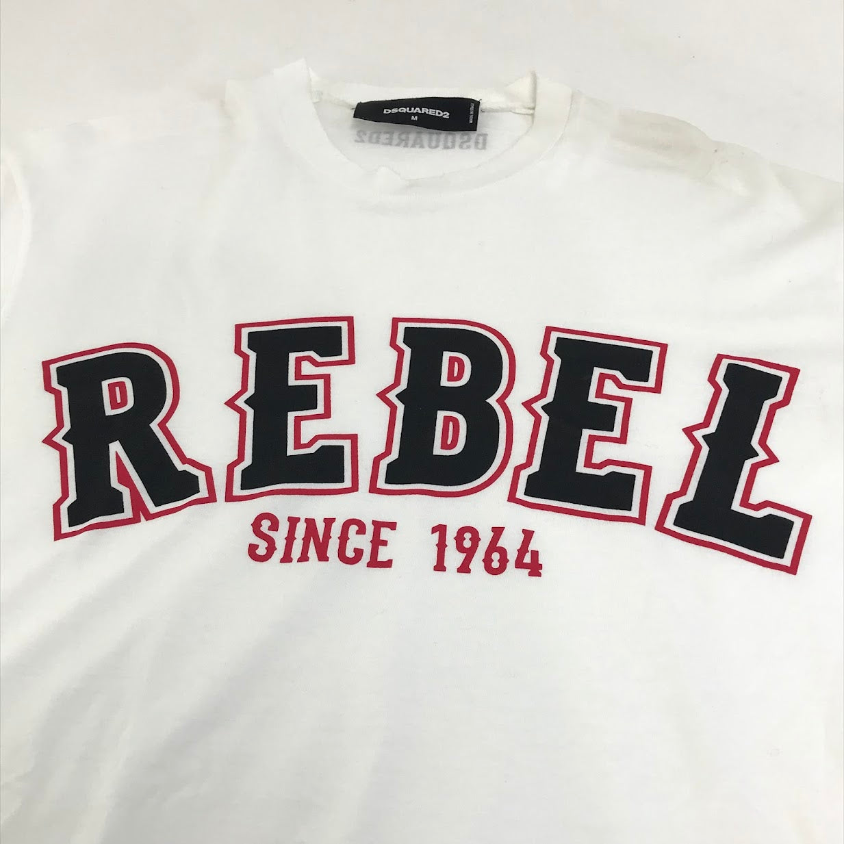 DSQUARED2 | ディースクエアード REBEL 長袖Ｔシャツ S71GD0302 S22427 ホワイト サイズ：M【倉吉店】