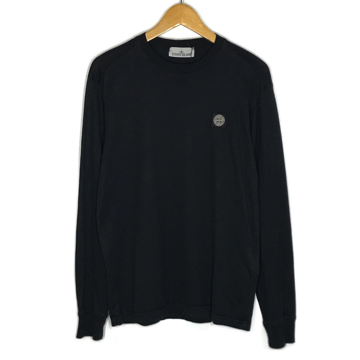 STONE ISLAND | ストーンアイランド 26SS スリムフィット コンパスパッチ 長袖Ｔシャツ L1S152100031 ブラック サイズ：M【倉吉店】