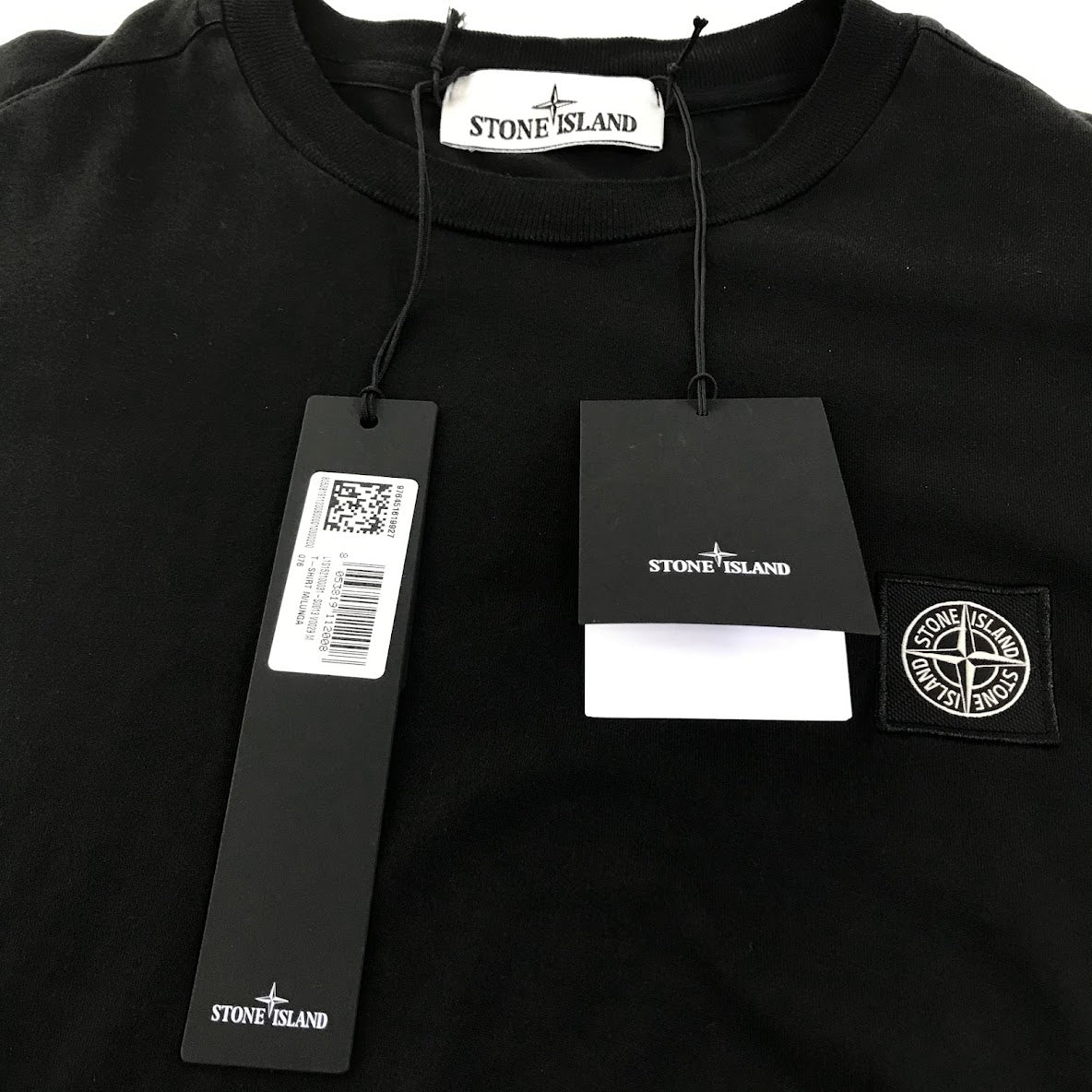 STONE ISLAND | ストーンアイランド 26SS スリムフィット コンパスパッチ 長袖Ｔシャツ L1S152100031 ブラック サイズ：M【倉吉店】