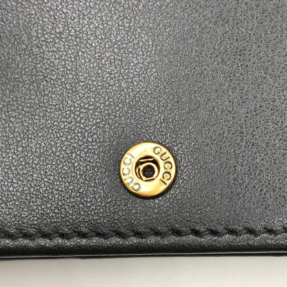 GUCCI | グッチ GGマーモント ダブルG スモールウォレット 二つ折り財布 466492 ブラック【倉吉店】