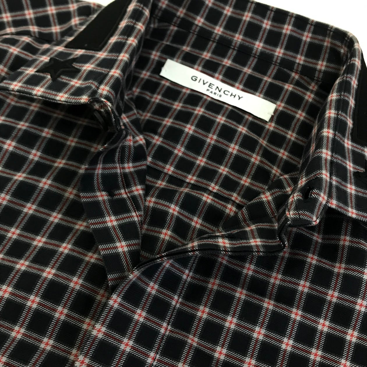 GIVENCHY | ジバンシィ Riccardo Tisci 比翼チェックシャツ 長袖シャツ 15F6001 308【倉吉店】