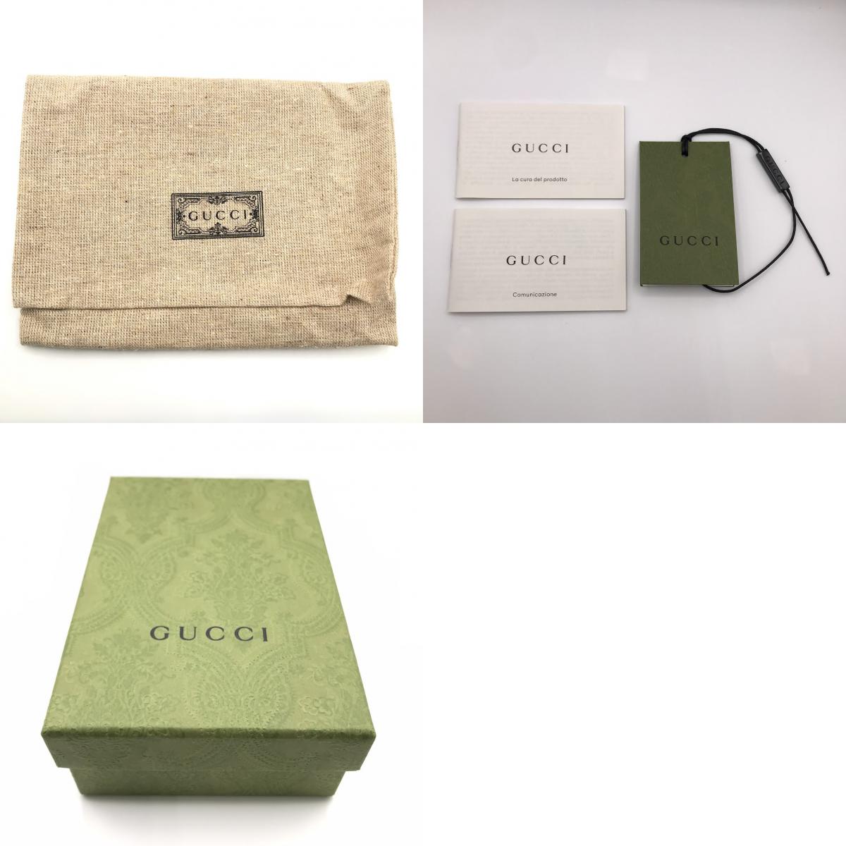 GUCCI | グッチ GGマーモント ダブルG スモールウォレット 二つ折り財布 466492 ブラック【倉吉店】