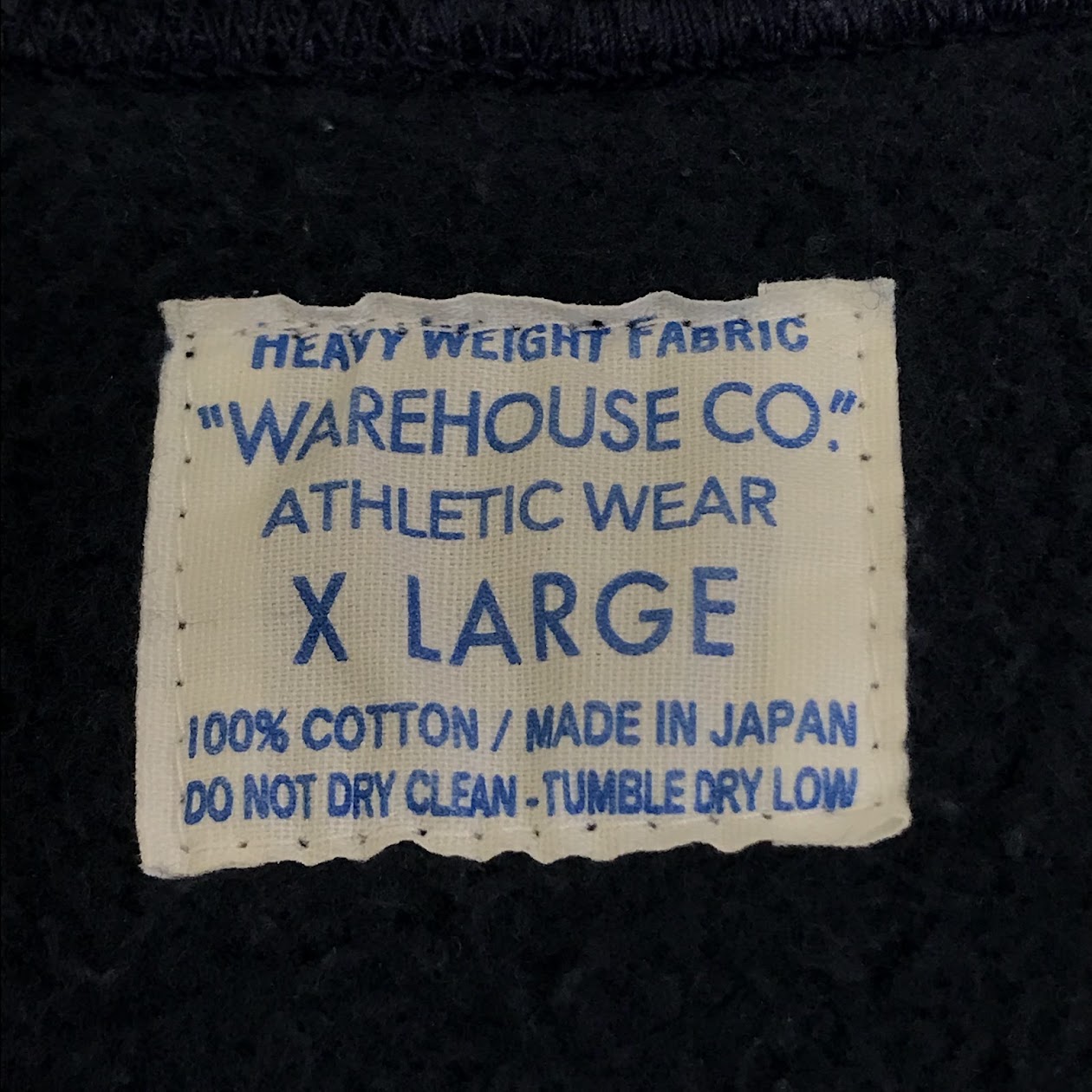 WARE HOUSE | ウェアハウス　ウエアハウス ハーフジップパーカー パーカー ネイビー サイズ：XL【倉吉店】