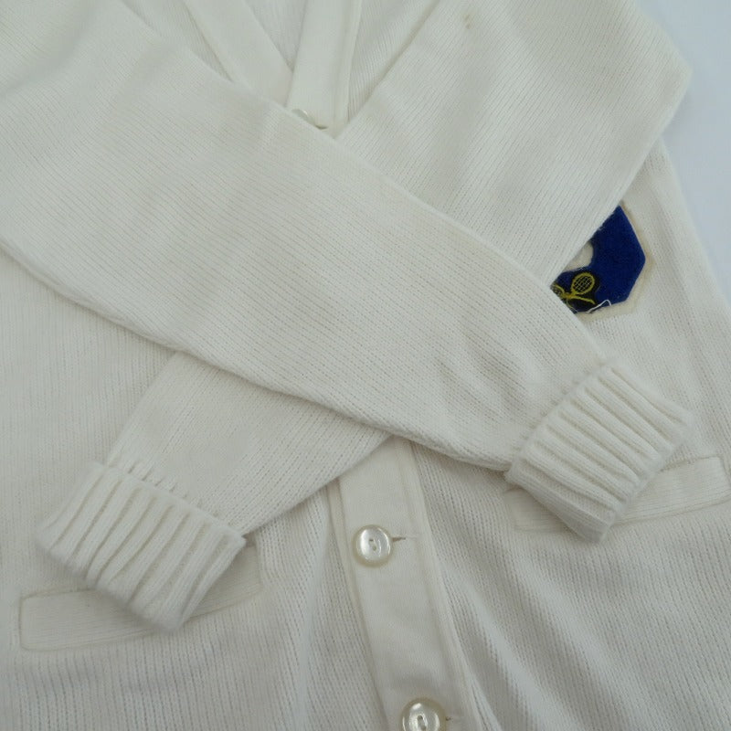 VINTAGE衣料 | ヴィンテージイリョウ ”NIXON COMPANY” Letterd Cardigan カーディガン ホワイト サイズ：40【瀬戸大橋店】
