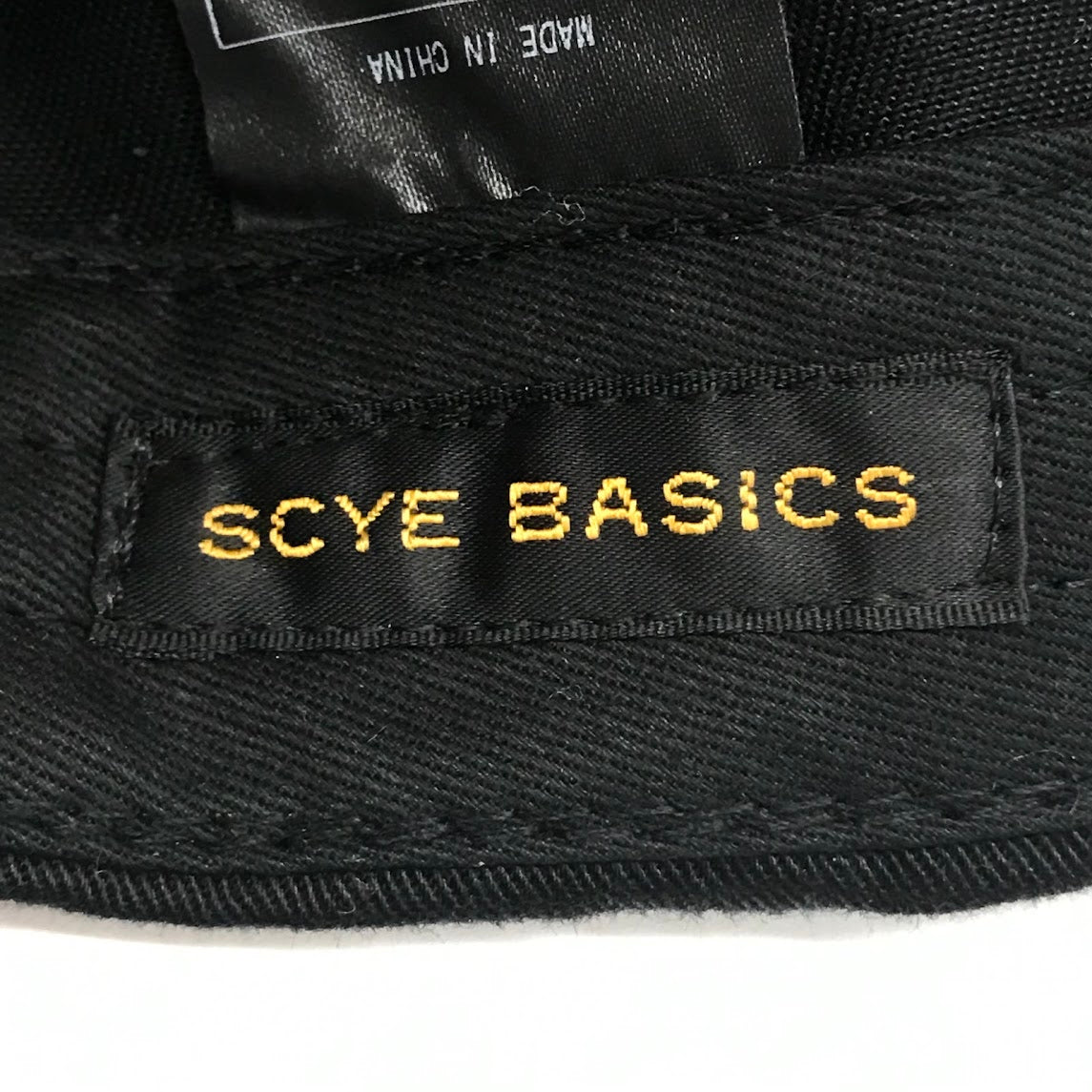 Scye | サイ Cotton Twill Baseball Cap キャップ 3325-41356 ブラック【倉吉店】