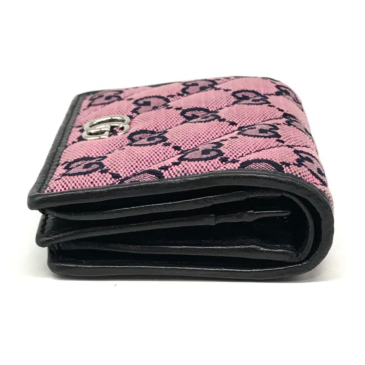 GUCCI | グッチ GGマーモント ダブルG スモールウォレット/マルチカラー 二つ折り財布 466492 ピンク【倉吉店】