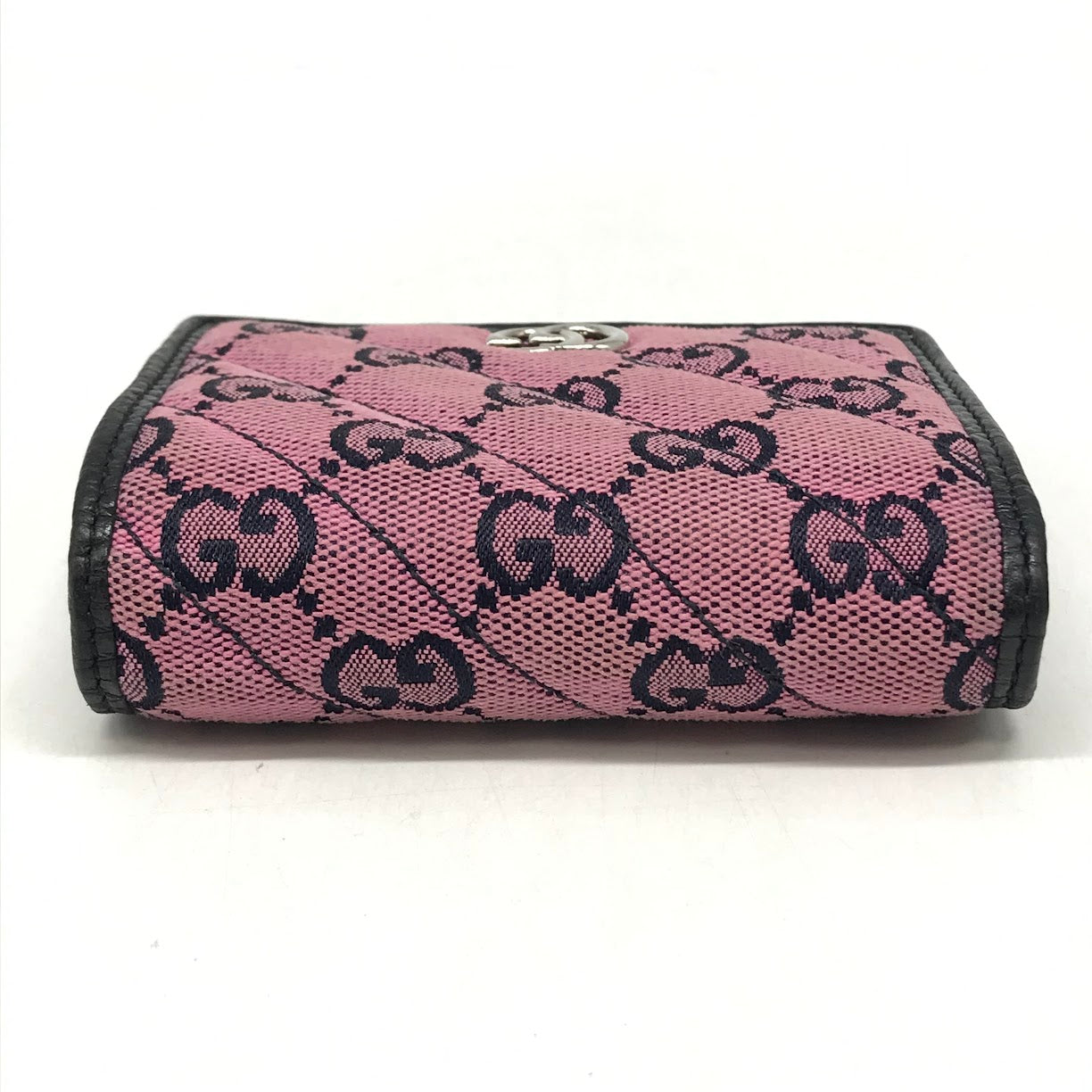 GUCCI | グッチ GGマーモント ダブルG スモールウォレット/マルチカラー 二つ折り財布 466492 ピンク【倉吉店】