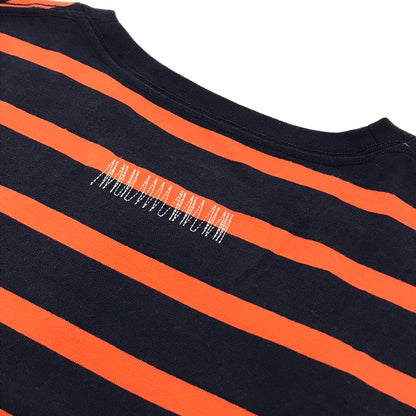 niko and... | ニコアンド ボーダー柄 長袖Ｔシャツ NKB62602CF ネイビー×オレンジ【倉吉店】