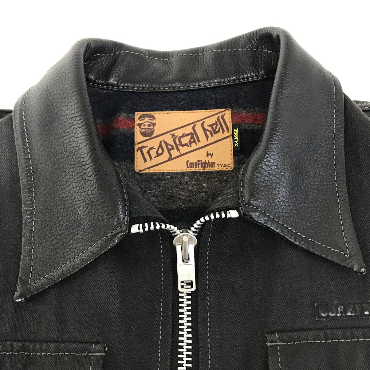 CORE FIGHTER | コアファイター Tropical Hell ブランケットジャケット その他アウター ブラック サイズ：XL【倉吉店】