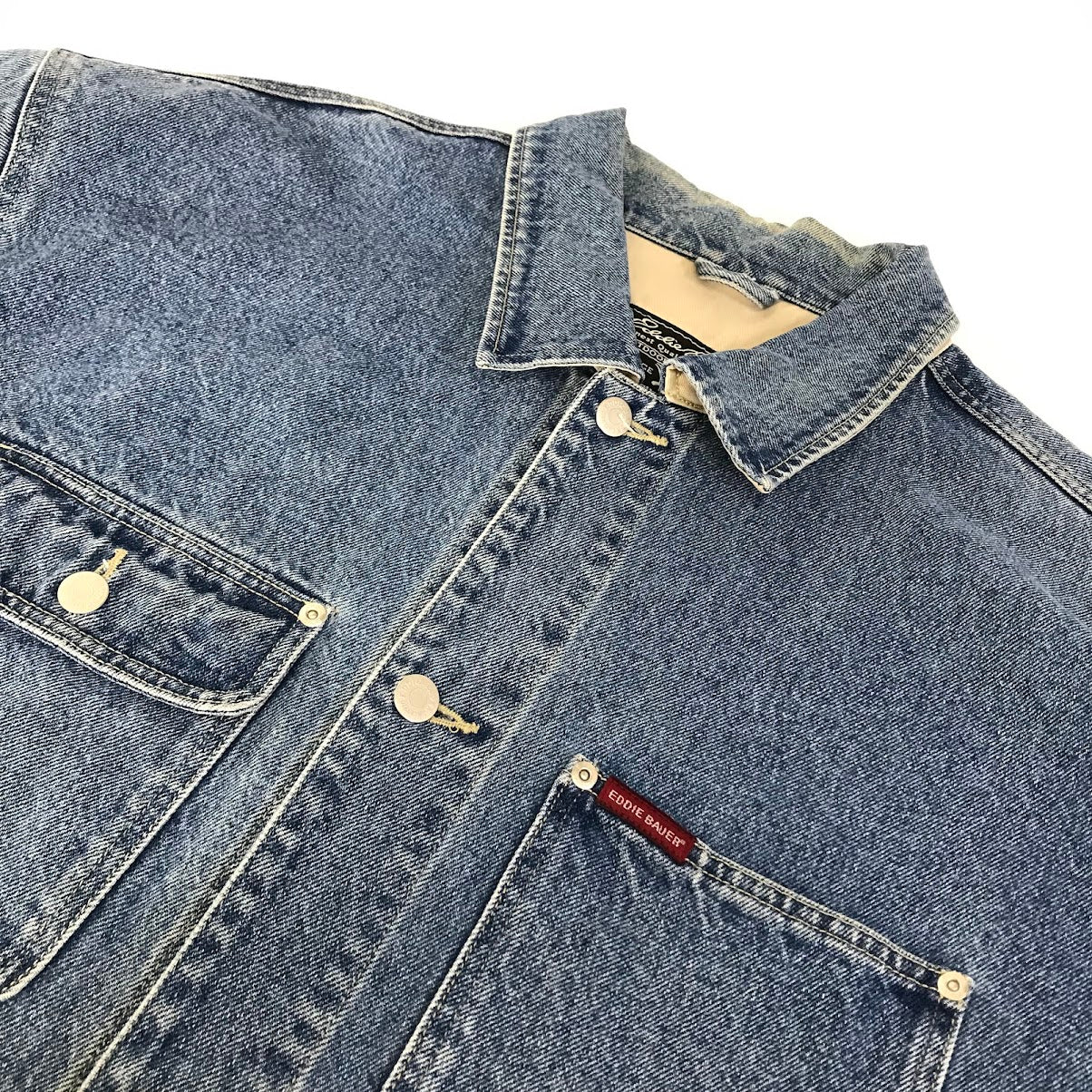 Eddie Bauer | エディー・バウアー デニムカバーオール カバーオール インディゴ サイズ：L【倉吉店】