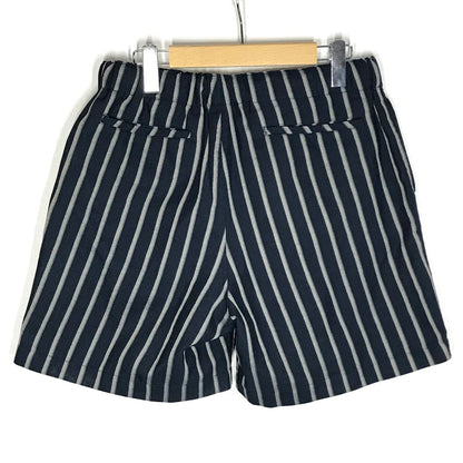 WAX｜ワックス 'Stripe loose shorts' イージーショーツ ストライプ柄 ショートパンツ WX-0429 ネイビー サイズ：M【倉吉店】【代金引換不可・日時指定不可】【ポスト投函】