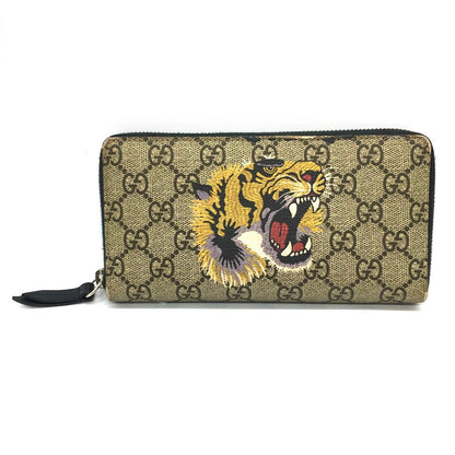 GUCCI | グッチ GGスプリーム タイガープリント ラウンドファスナー長財布 長財布 451273【倉吉店】
