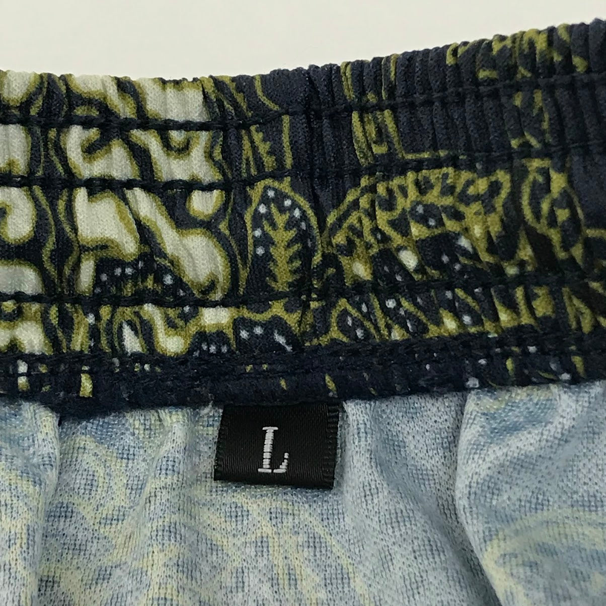rajabrooke | ラジャブルック 総柄 ハーフパンツ ショートパンツ ネイビー サイズ：L【倉吉店】【代金引換不可・日時指定不可】【ポスト投函】