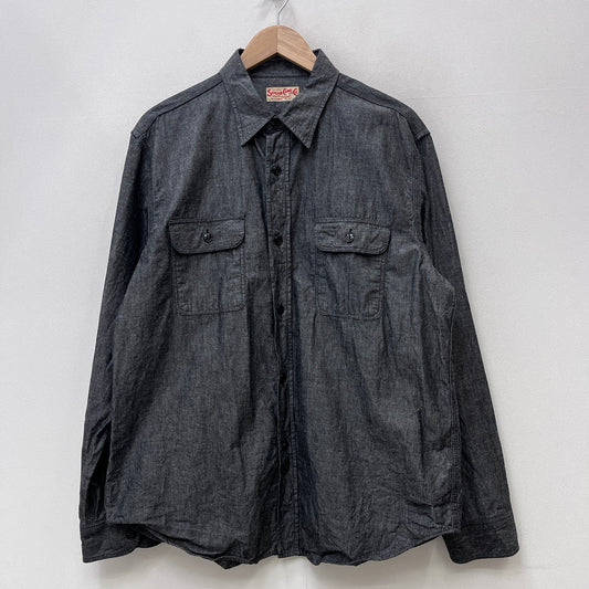 SUGAR CANE | シュガーケーン BLACK CHAMBRAY WORK SHIRT 長袖シャツ SC29159 ブラック サイズ：XL【加古川店】