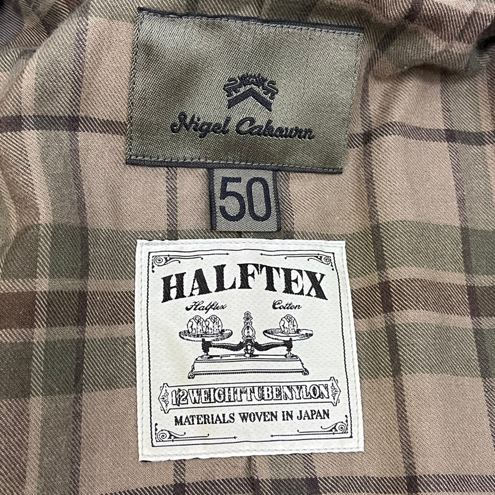 Nigel Cabourn | ナイジェルケーボン HARRY HALFTEX MODIFY COAT ステンカラーコート 8051-00-00002 カーキ サイズ：50【加古川店】