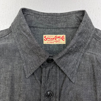 SUGAR CANE | シュガーケーン BLACK CHAMBRAY WORK SHIRT 長袖シャツ SC29159 ブラック サイズ：XL【加古川店】