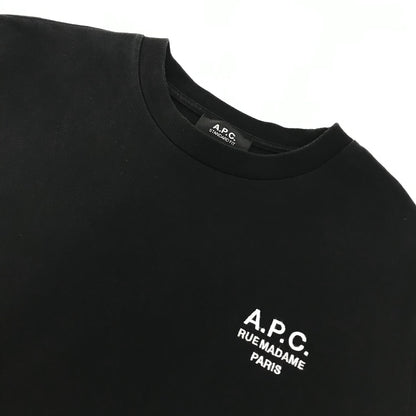 A.P.C | アーペーセー RUE MADAME TEE ワンポイントロゴ 半袖Ｔシャツ 25082-1-97891 ブラック サイズ：M【倉吉店】【代金引換不可・日時指定不可】【ポスト投函】