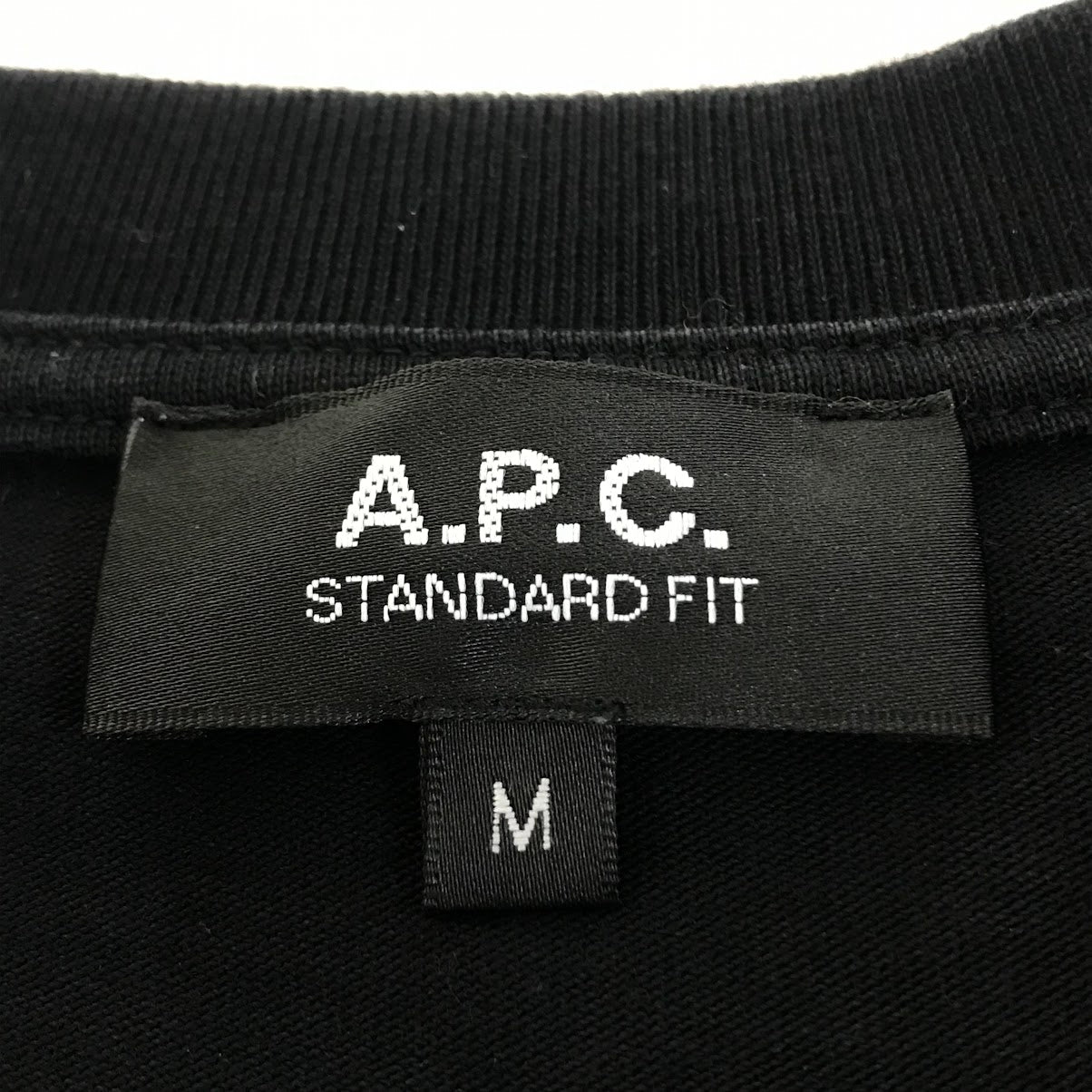 A.P.C | アーペーセー RUE MADAME TEE ワンポイントロゴ 半袖Ｔシャツ 25082-1-97891 ブラック サイズ：M【倉吉店】【代金引換不可・日時指定不可】【ポスト投函】