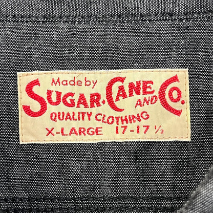SUGAR CANE | シュガーケーン BLACK CHAMBRAY WORK SHIRT 長袖シャツ SC29159 ブラック サイズ：XL【加古川店】