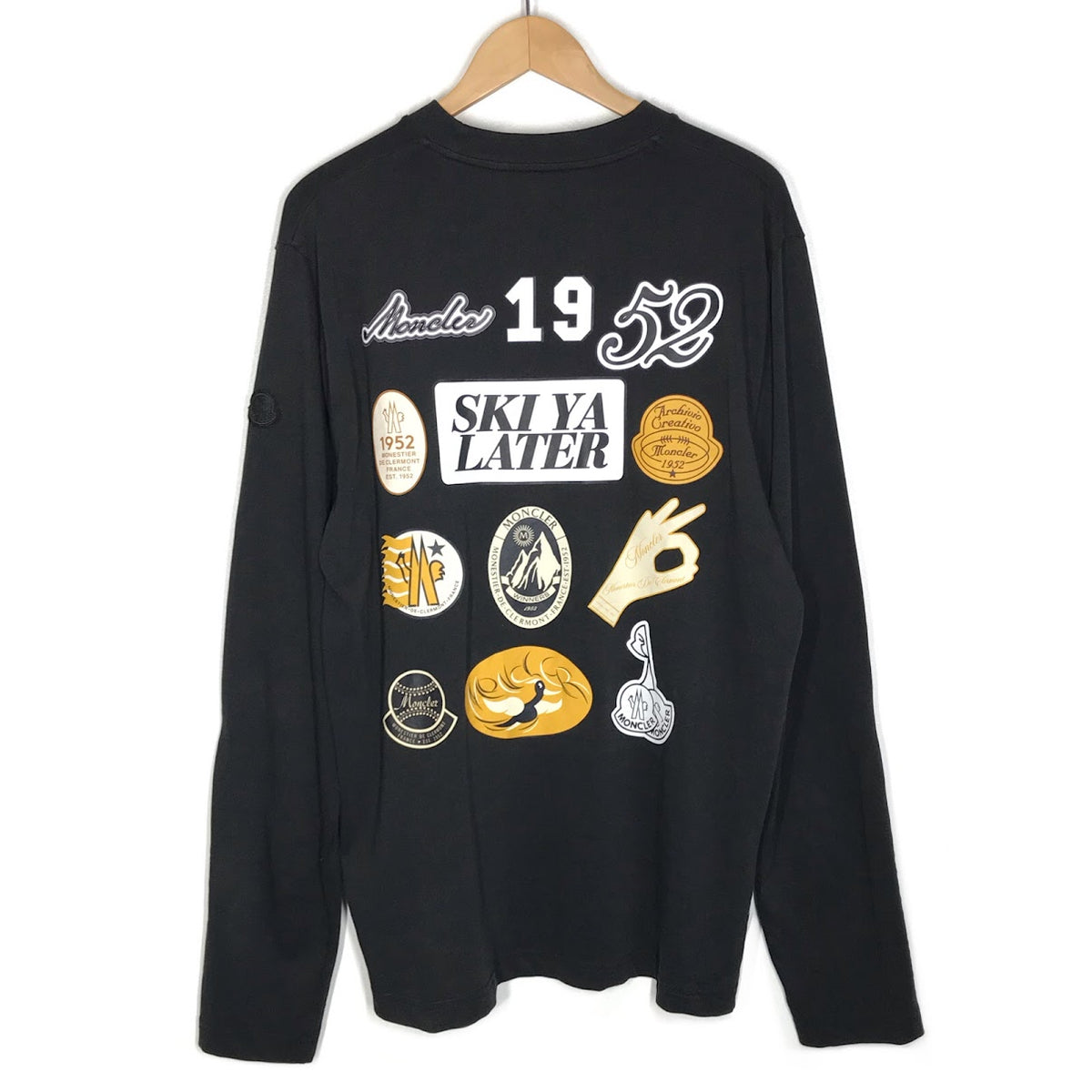 MONCLER | モンクレール 25AW LS T-SHIRT 長袖Ｔシャツ K20918D00010 89AZ9 ブラック サイズ：L【倉吉店】