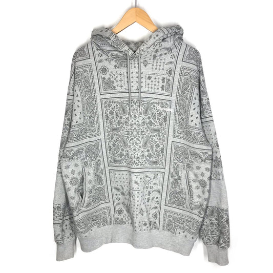 Subciety | サブサエティ PAISLEY PARKA ペイズリー柄 プルオーバーパーカー パーカー 109-31741 グレー サイズ：L【倉吉店】