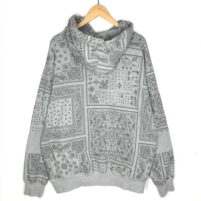Subciety | サブサエティ PAISLEY PARKA ペイズリー柄 プルオーバーパーカー パーカー 109-31741 グレー サイズ：L【倉吉店】