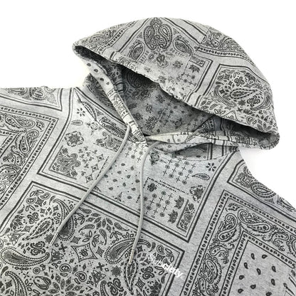 Subciety | サブサエティ PAISLEY PARKA ペイズリー柄 プルオーバーパーカー パーカー 109-31741 グレー サイズ：L【倉吉店】