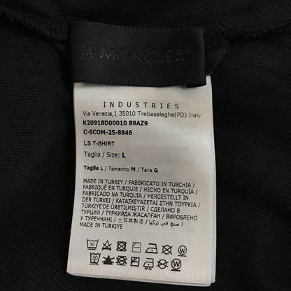 MONCLER | モンクレール 25AW LS T-SHIRT 長袖Ｔシャツ K20918D00010 89AZ9 ブラック サイズ：L【倉吉店】
