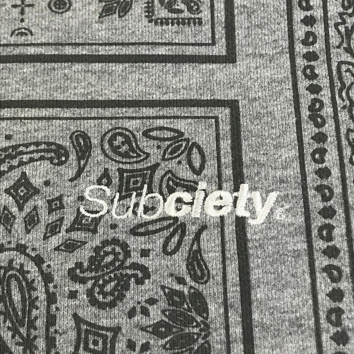 Subciety | サブサエティ PAISLEY PARKA ペイズリー柄 プルオーバーパーカー パーカー 109-31741 グレー サイズ：L【倉吉店】