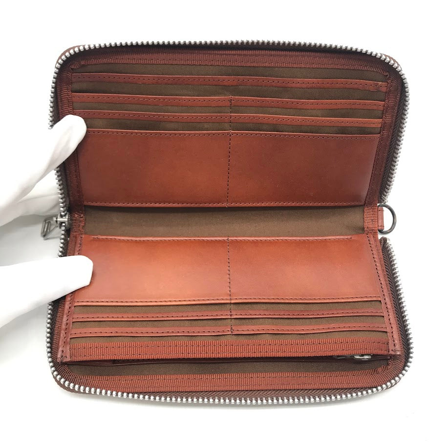 PORTER | ポーター SLAB(スラブ) WALLET ラウンドファスナー長財布 長財布 113-03423 ブラウン【倉吉店】