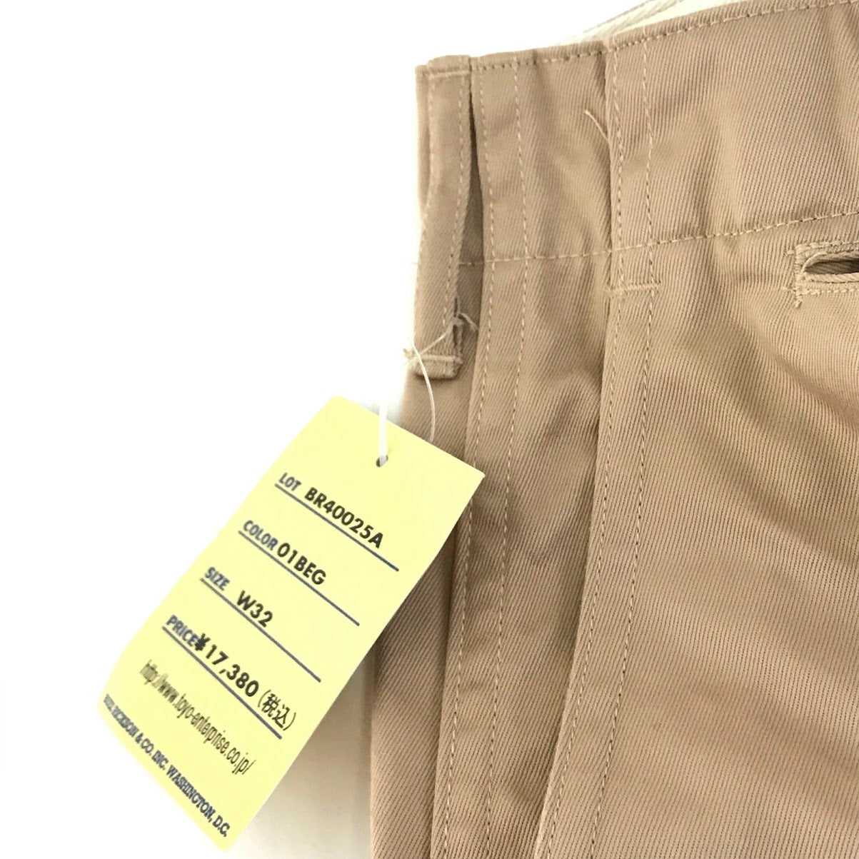 Buzz Rickson's | バズリクソンズ ORIGINAL SPEC. CHINOS チノパンツ BR40025 ベージュ【倉吉店】