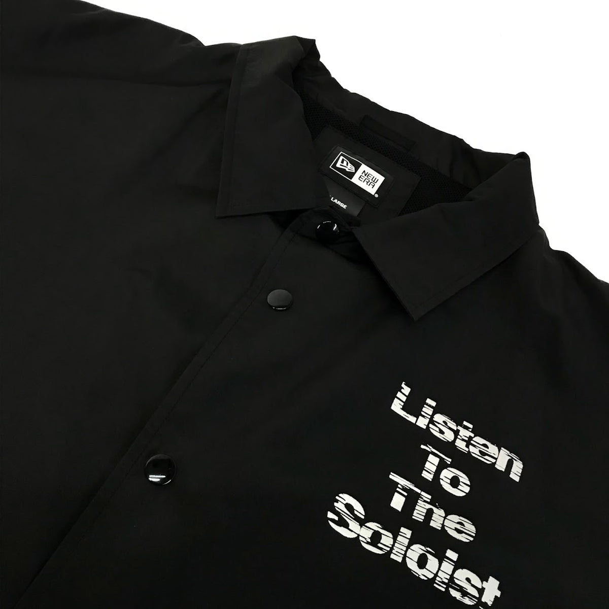TAKAHIRO MIYASHITA TheSoloist. | タカヒロミヤシタソザソロイスト × NEW ERA(ニューエラ) COACH JACKET コーチジャケット ナイロンジャケット ブラック サイズ：XL【倉吉店】