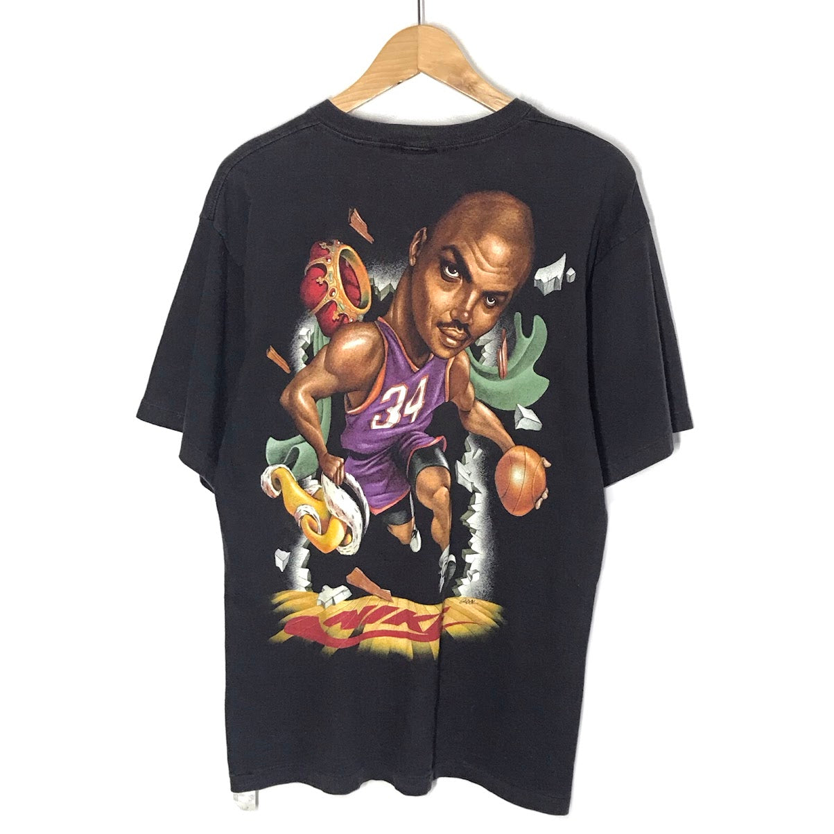 NIKE | ナイキ 90s USA製 チャールズ・バークレー 半袖Ｔシャツ ブラック サイズ：M【倉吉店】