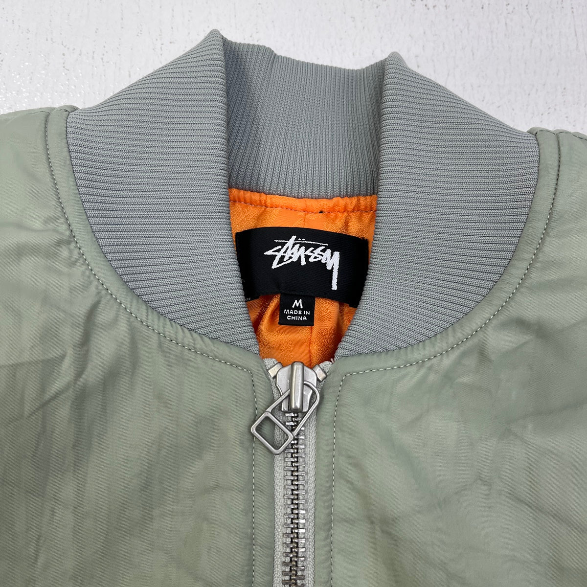 STUSSY | ステューシー Dyed Nylon Bomber ミリタリーコート 115694 グリーン サイズ：M【加古川店】