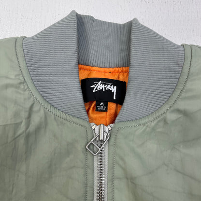 STUSSY | ステューシー Dyed Nylon Bomber ミリタリーコート 115694 グリーン サイズ：M【加古川店】
